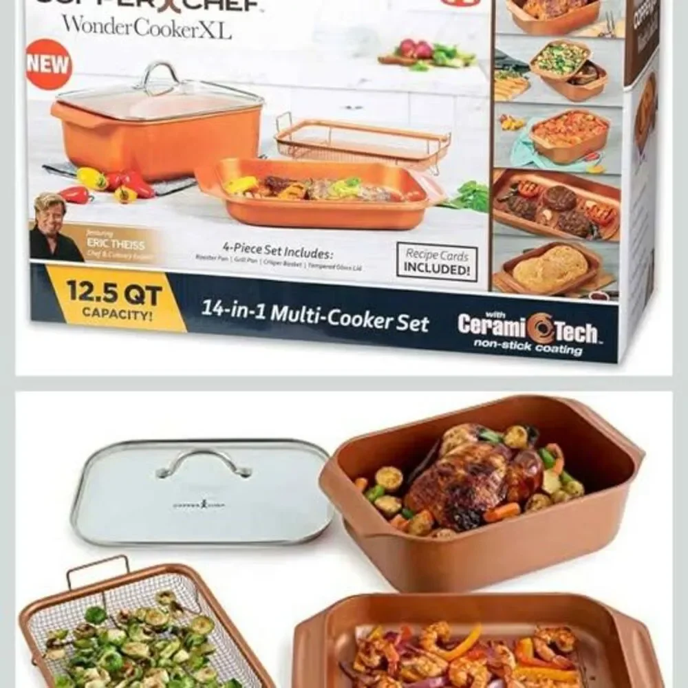 12.5 QT Copper Chef Wonder Cooker XL